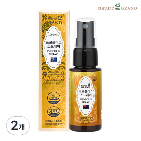 네이처그랜드 호주산 프로폴리스 스프레이 구강항균, 없음, 2개, 30ml