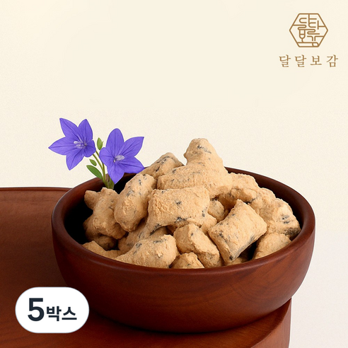 달달보감 국산 100% 콩고물 도라지정과 (4개입), 80g, 5박스