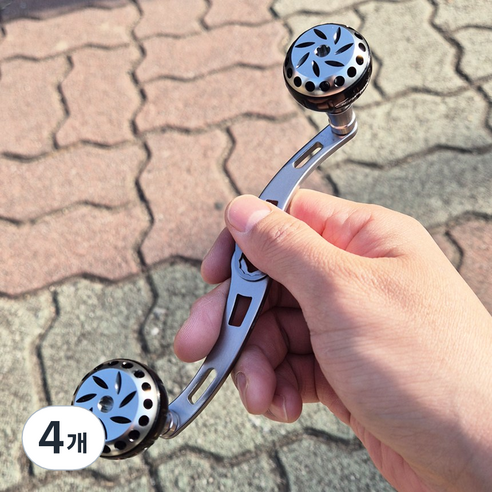 씨호크 베이트릴 파워 더블핸들 파워 130mm 시마노 다이와 호환 삼색 튜닝핸들, 건스모크, 4개