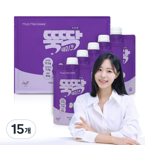 혜인담 뚝딱쉐이크 서리태, 15개, 60g
