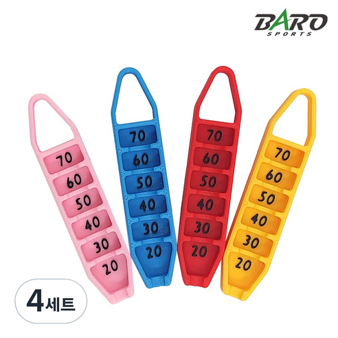 바로스포츠 골프티 리프터 높이조절 컨트롤 나무티 4P, 4세트, 티꽂이