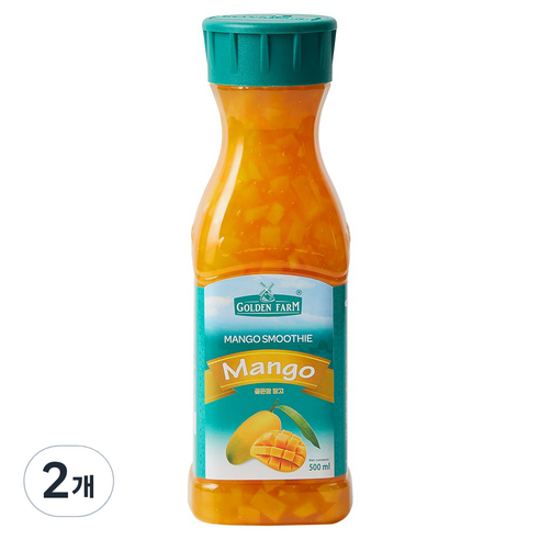 골든팜 망고 과일청, 500ml, 2개