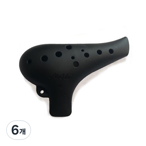 노블 오카리나 알토c, 노블리, 블랙 무광, 6개