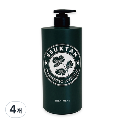 코스메틱에비뉴 쑥탄 트리트먼트, 4개, 1000ml