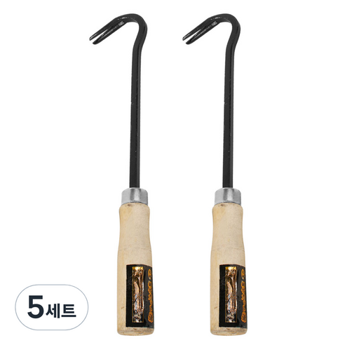 카시안 잔디호미 사각 KA 제초 잡초제거 조선 원예 텃밭 농기구 분갈이 원예용품, 5세트