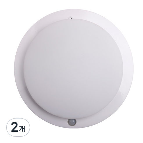 LED 스마트 삼성칩 아파트 현관 복도 베란다 센서등 센스등 주광색 15W 국내산, 2개