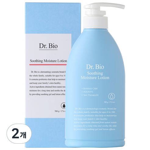 닥터바이오 수딩 페이스 앤 바디로션, 500g, 2개 - 바디로션 | 쿠팡