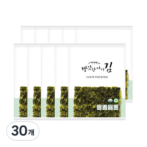 조미김 고소한 참기름김 맛있는 선물세트, 30개, 20g