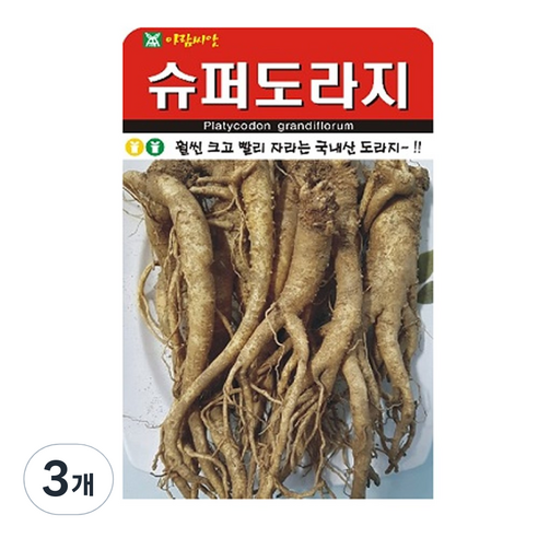 슈퍼 도라지 씨앗 1000립, 3개