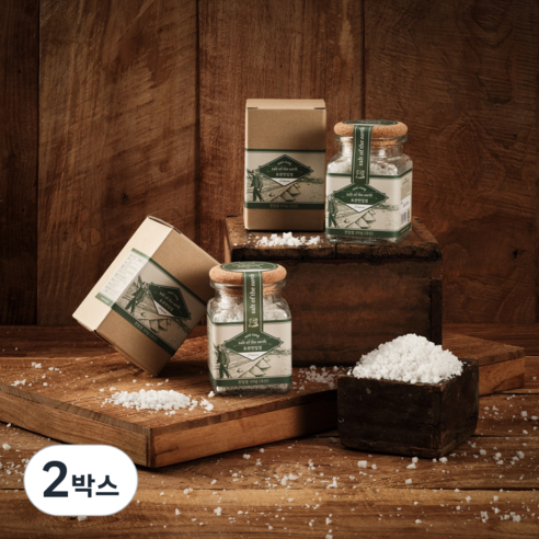 [산이랑] 토판 천일염 말돈 소금 선물 셋트, 150g, 2박스