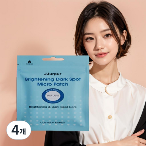 [쯔르프르] 브라이트닝 다크스팟 마이크로패치 미백기능성인증 기미 잡티 개당6p 19mm, 4개, 6개입