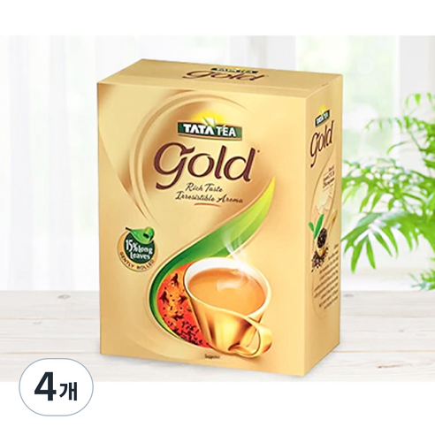 Tata Tea Gold 홍차 인도홍차 타타티 (무료배송), 4개, 450g, 1개입