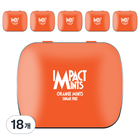 임팩트민트 오렌지 캔디, 14g, 18개