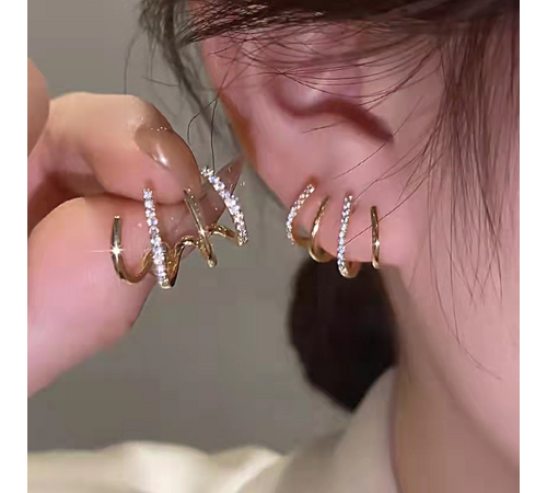 무광 순금 귀걸이의 다양한 스타일