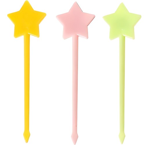 아기자기 컬러 별모양 도시락픽 랜덤발송 MA032-MP301, 20개, 1세트