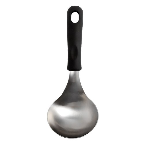 맥스쿡 스텐304 서빙스푼 미니 요리 국자, 21 x 8 x 2.5 cm, 블랙, 1개