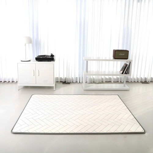 맘앤마음 논****** 유아놀이방매트, 헤링본 화이트