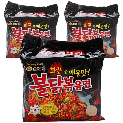 삼양 불닭볶음면 140g 15봉, 15개