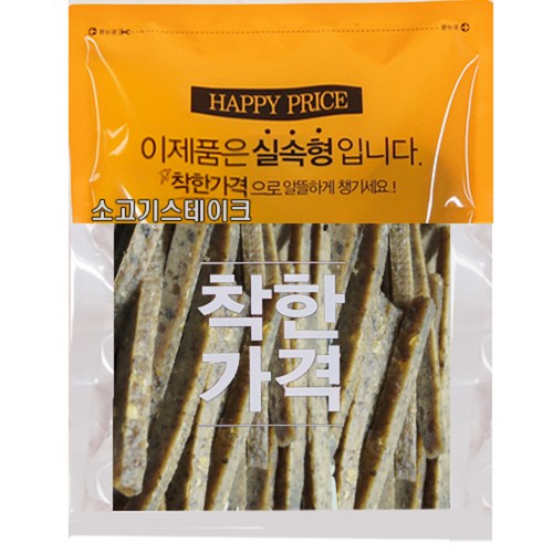 수제명가 셰프시리즈 애견 수제 져키, 소고기 스테이크, 1개