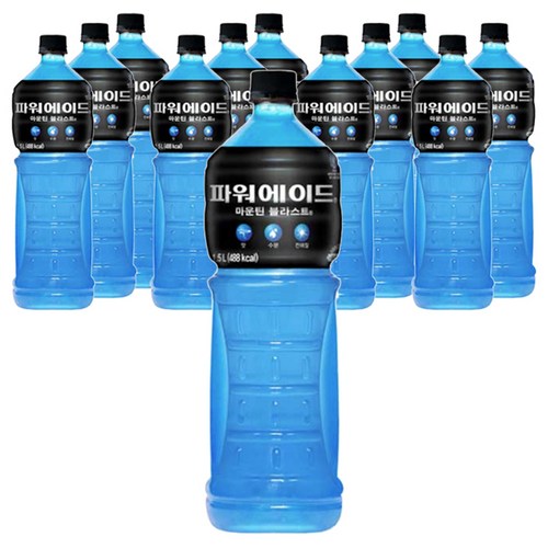 코카콜라 파워에이드 마운틴 블라스트, 1.5L, 12개 - 이온음료 추천