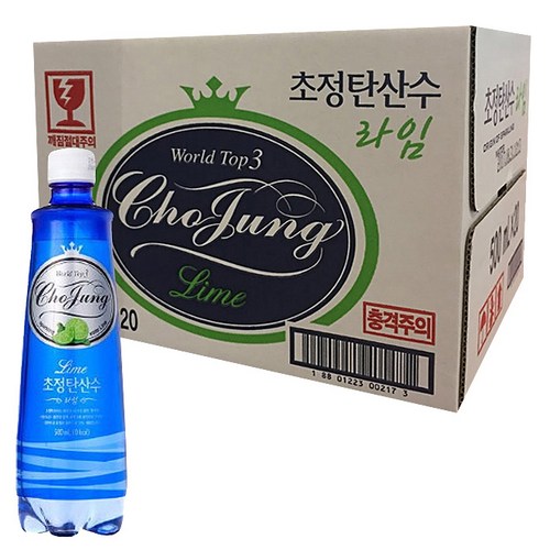 초정탄산수 라임 500ml, 20개