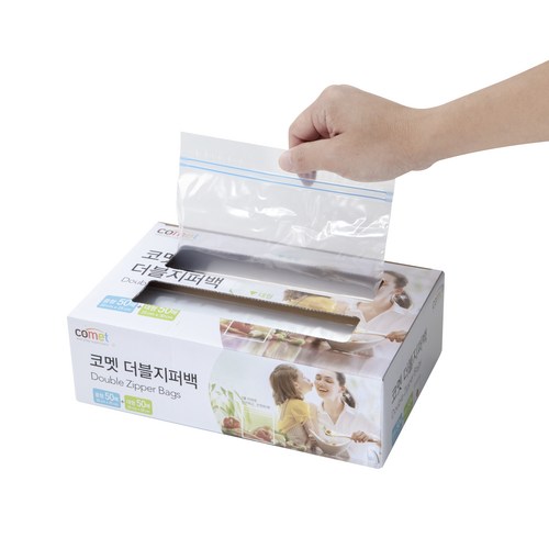 그린비닐 생활 지퍼백 9 x 12 cm, 100개입, 2개 3