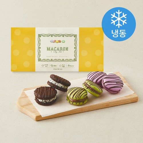 [로켓프레시] NEW! 우리아이 빅 마카롱 만들기 6종 세트 250g (냉동), 1세트