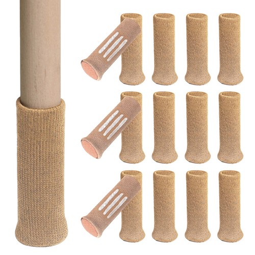 모던모어 논****** 소음방지 의자 식탁 다리 커버 베이지 16P, 1세트