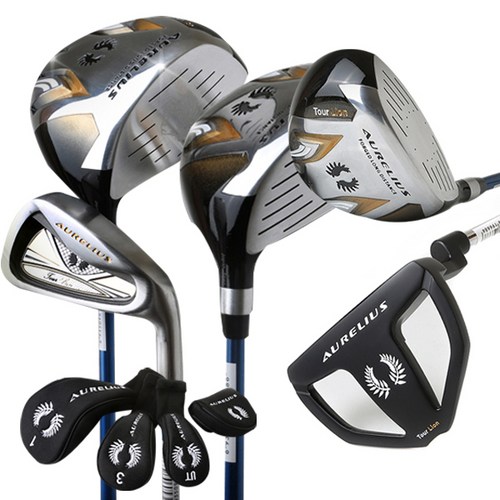 아우랠리우스 투어라이온 남성용 골프채 + 헤드커버 세트, 스틸 R, TOUR RION SET