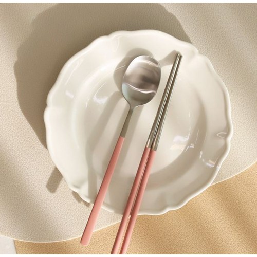 블룸엣홈 보리수 샤틴 수저 세트, 숟가락 + 젓가락, 1세트 4