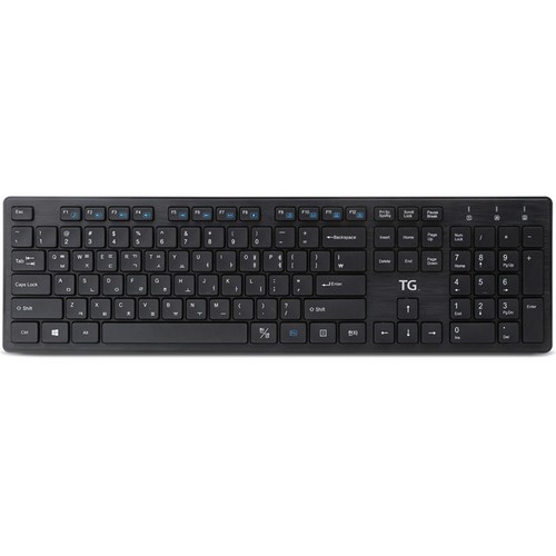 TG삼보 USB 유선 일반형 키보드 + 키스킨 세트, 블랙, TG-K500U