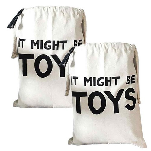 리버그린 패브릭 세탁바구니 다용도자루, 레터링