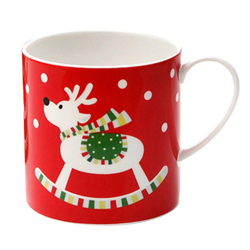 메리 루돌프 머그컵, 레드, 1개