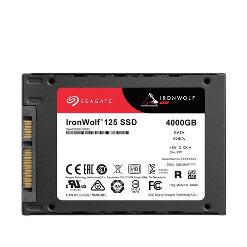 씨게이트 Ironwolf 125 SSD NAS, ZA4000NM10002, 4TB