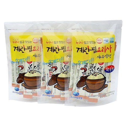 계란찜 요리사 새우 액젓 조미료 12p, 120g, 3개 - 타마고 추천