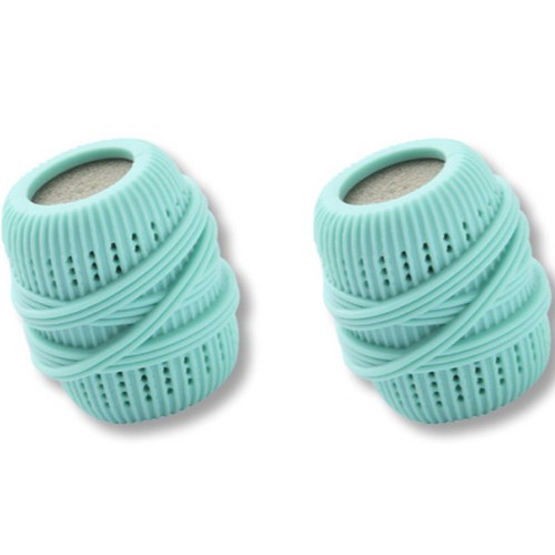 그린리빙 빨래 엉킴방지 실리콘 세탁볼, 2개, 민트