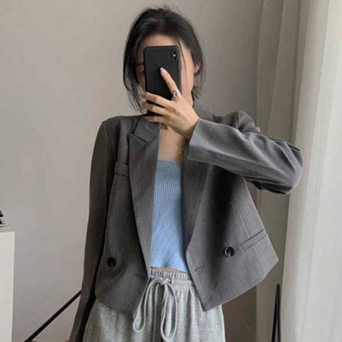 피어니스트 여성용 레이디 캐주얼 숏 자켓