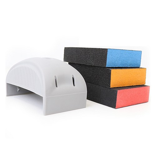 몬스툴 핸드툴 + 스펀지 사포 3p 세트, 100 x 70 x 25 mm, 1세트