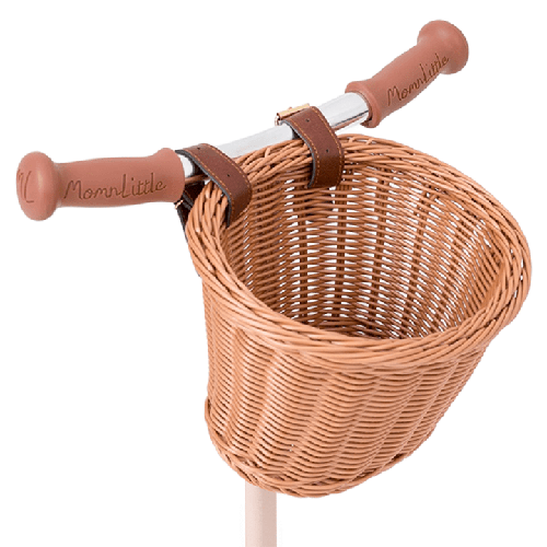 맘앤리틀 라탄 자전거 바구니, 브라운, 1개