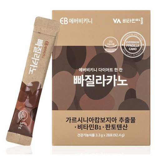 에버비키니 다이어트 한잔 빠질라카노 28포, 92.4g, 1개