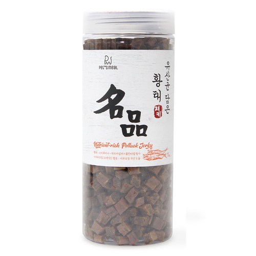 펫츠밀 강아지 유산균 담은 황태 져키 대용량 간식, 1kg, 1개