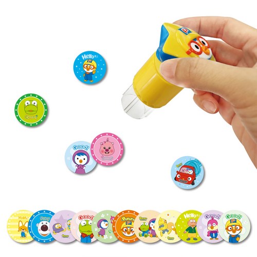 피노키오 뽀로로 스티커 도장놀이 + 스티커 50p 세트, 랜덤발송, 1세트