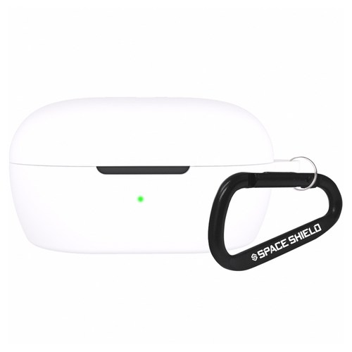 스페이스쉴드 보스 QC 이어버드 2024년형 호환 베이직 실리콘 케이스, 화이트, 1개