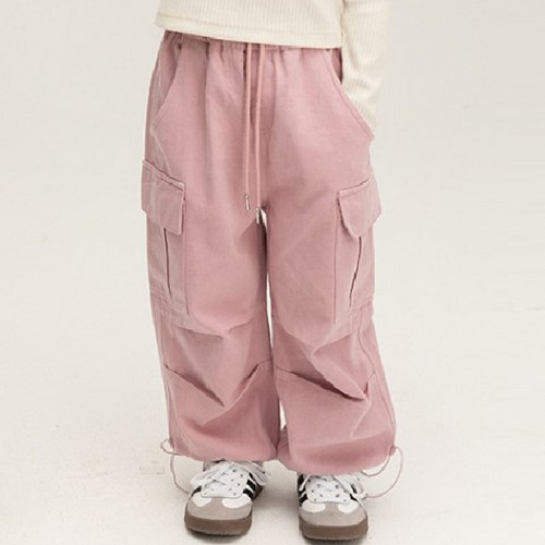 꼰띠키즈 여아용 딸기 우유 카고바지