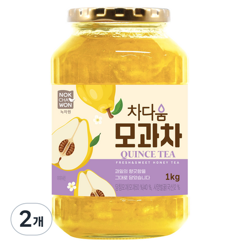 녹차원 차다움 모과차, 1kg, 1개입, 2개