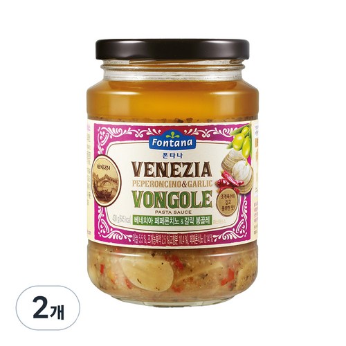 폰타나 베네치아 페페론치노 앤 갈릭 봉골레 파스타소스, 430g, 2개