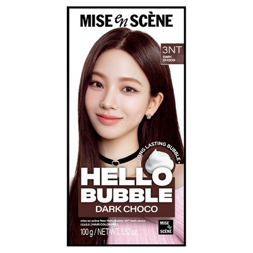 미쟝센 헬로 버블 염색제, 3NT다크초코, 1개