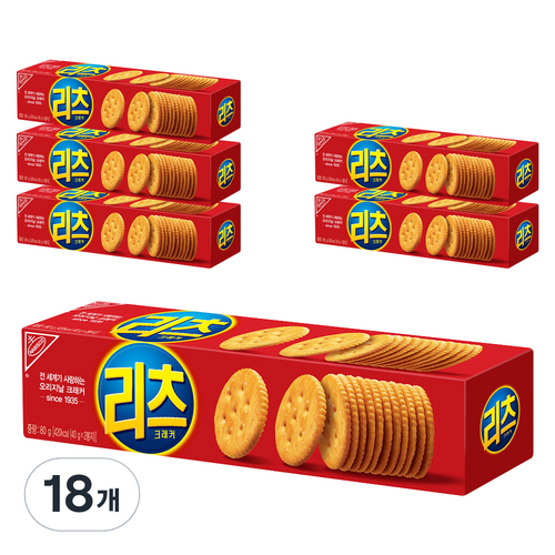 리츠 크래커, 80g, 18개