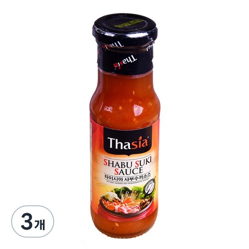 타이시아 샤부수끼 소스, 170g, 3개