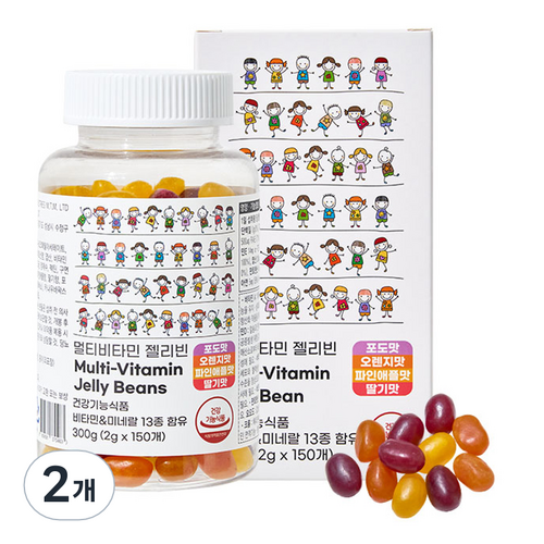 제너럴라이프 멀티비타민 젤리빈 300g, 150정, 2개